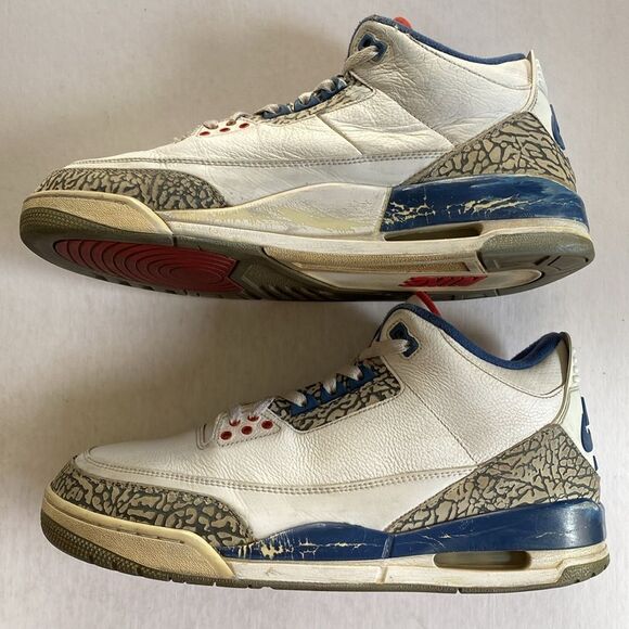 JORDAN 3 Retro OG Mid True Blue Men’s Shoes 2016 # 854263-106 Size 12 - Picture 5 of 10